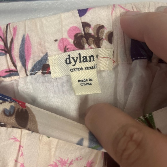 Dylan Anthropologie extra small multi-coloured midi tiered bird floral skirt - Picture 3 of 8
